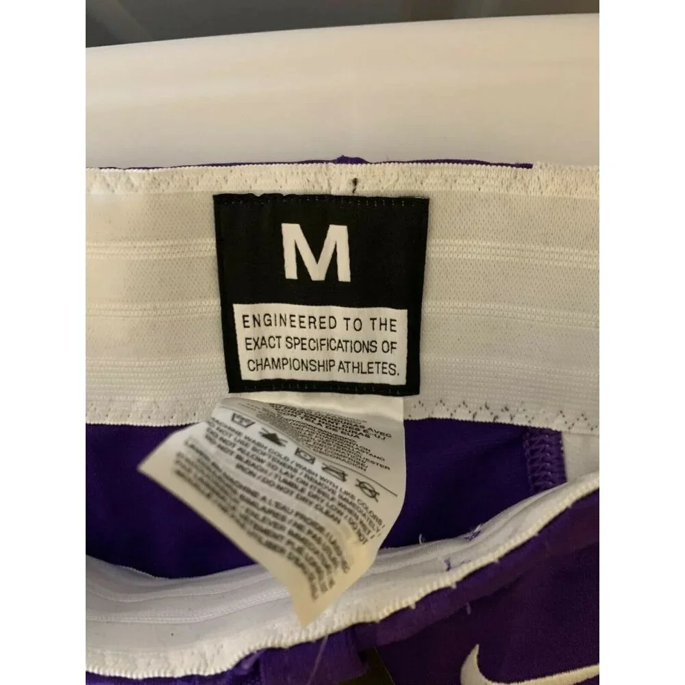 New Nike Men's Medium Football Pants Purple W/ Knee‎ Pads 789925-546 $85 NWT